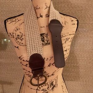 Anthropolgie Wide Waist Leather Belt.